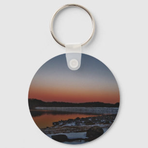 Porte-clés Coucher de soleil sur le lac Arrowhead