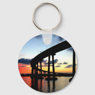 Porte-clés Coucher du soleil de pont de San Diego