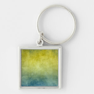 Porte-clés Couleurs de Grunge - Jaune & Bleu