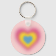 Couleurs du drapeau transexuel sur coeur flou