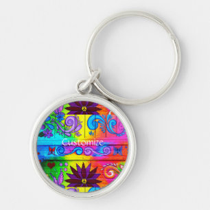 Porte-clés Couleurs hippie des années 70 Thunder_Cove