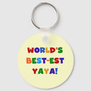 Porte-clés Couleurs vives les meilleurs cadeaux de Yaya au mo