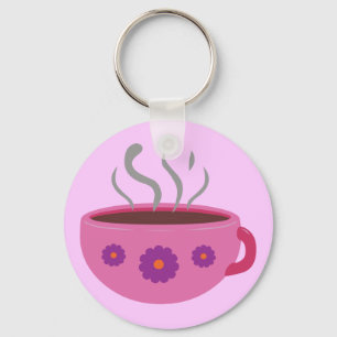 Porte-clés Coupe chaude de café