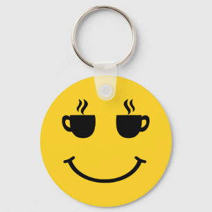 Porte-clés Coupe de café sourire
