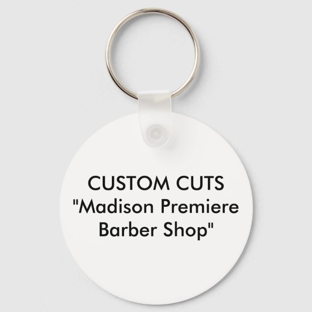 Porte-clés COUPES PERSONNALISÉES"Madison Premiere Barber Shop (Recto)