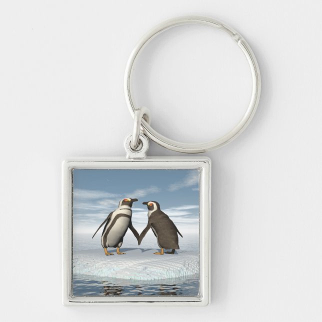 Porte-clés Couples de pingouins (Devant)