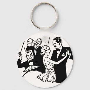 Porte-clés Couples vintages de danse