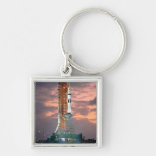 Porte-clés Coupures d'aube derrière ASTP Saturn IB CDDT