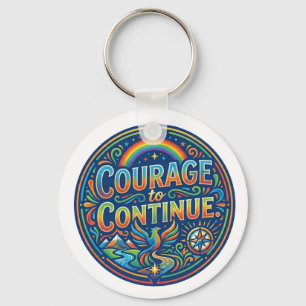 Porte-clés Courage de Continuer – Résilience Inspirante