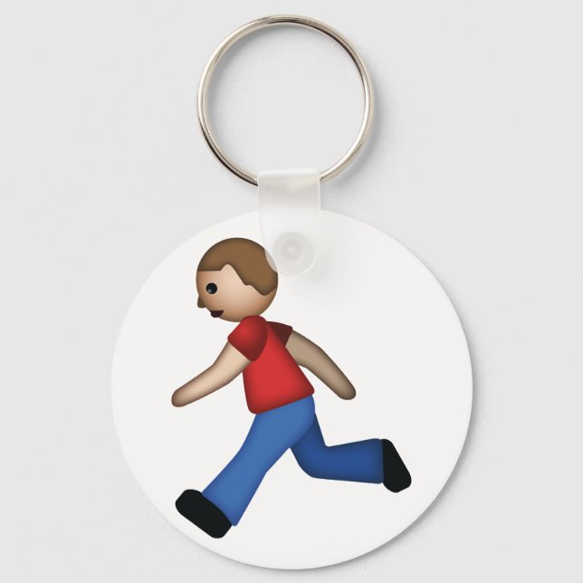 Porte-clés Coureur Emoji (Recto)