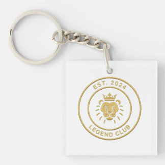 Porte-clés Couronne Lion Legend Club - Emblème Or