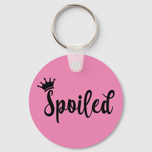Porte-clés Couronne princesse gâtée (Recto)