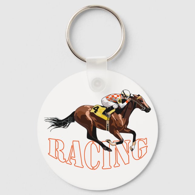 Porte-clés Course à cheval (Recto)