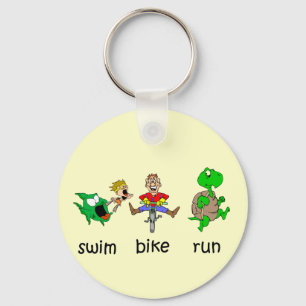 Porte-clés Course de vélo de bain