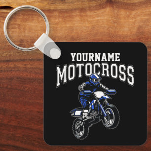 Porte-clés Course Motocross Dirt Bike Rider personnalisée