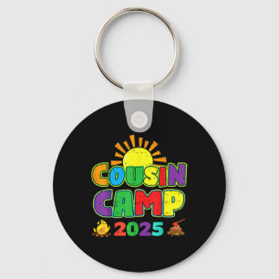 Porte-clés Cousin Camp 2025 Vacances familiales Camping d'été
