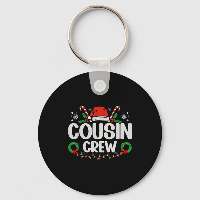 Porte-clés Cousin Crew Christmas Lights Family Matching Pajam (Recto)