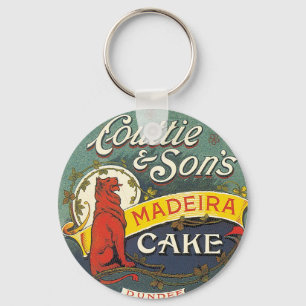 Porte-clés Couttie & Son's Madeira Cake Dundee Étiquette Vint