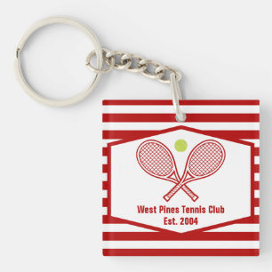 Porte-clés Coutume Tennis Country Club Red Stried