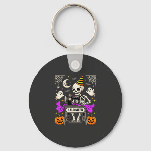 Porte-clés Couture de squelette d'Halloween Fantôme Citrouill