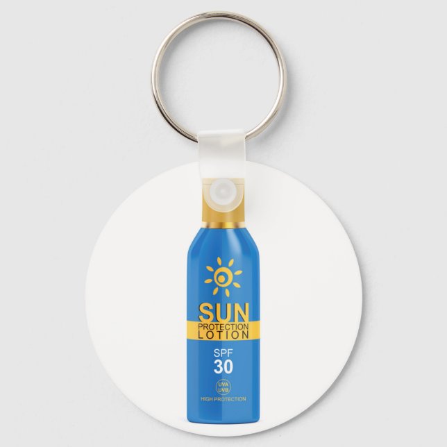 Porte-clés Couverture solaire en blanc (Recto)