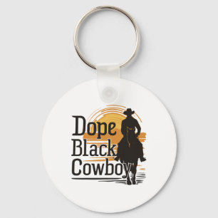 Porte-clés Cow-boy noir drogue Africain Histoire noire Juin