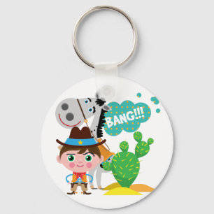 Porte-clés Cowboy et cheval