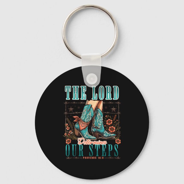 Porte-clés Cowgirl Bible Scripture Verse Western Jesus For Wo (Recto)