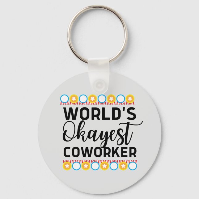Porte-clés Coworker le plus génial du monde (Recto)