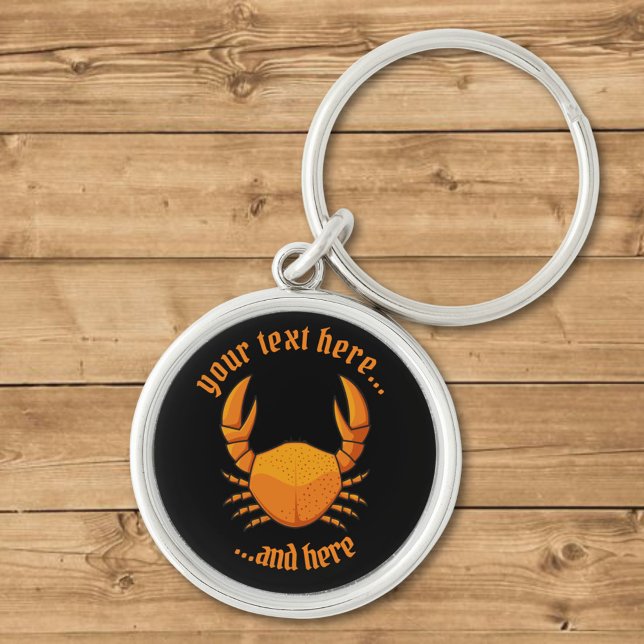 Porte-clés Crab orange (Créateur téléchargé)