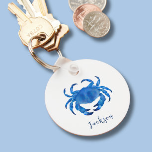 Porte-clés Crabe bleu côtier
