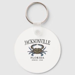 Porte-clés Crabe Bleu De Jacksonville Depuis 1564 Arché Noir