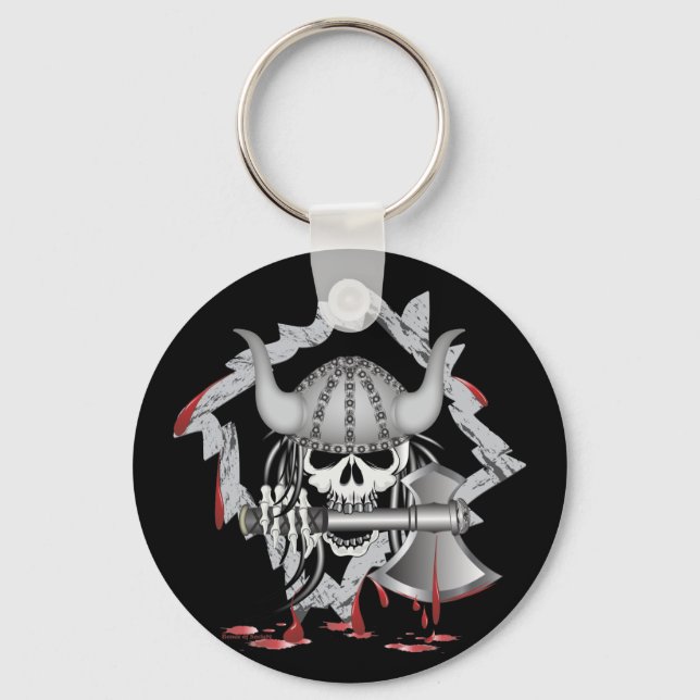 Porte-clés Crâne viking (Recto)