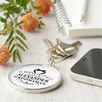 Cravate Noire Groomsman Premium Round