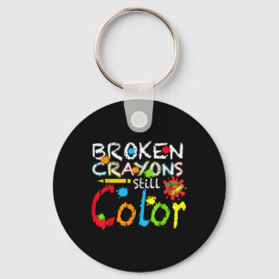 Porte-clés Crayons cassés Couleur encore Santé mentale S Sens