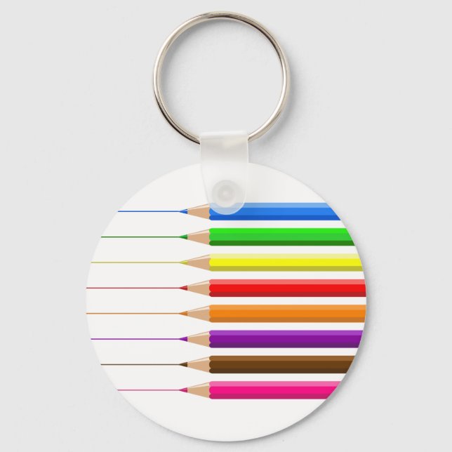 Porte-clés Crayons colorés (Recto)