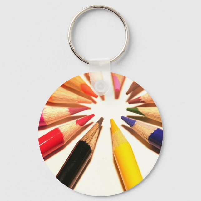 Porte-clés Crayons colorés (Recto)