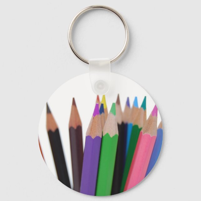 Porte-clés crayons de couleurs (Recto)
