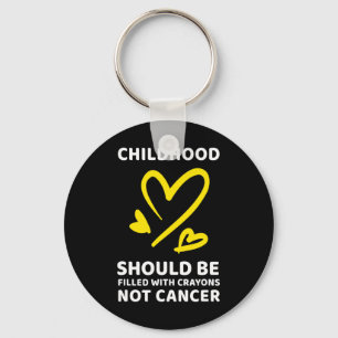 Porte-clés Crayons de sensibilisation au cancer chez l'enfant