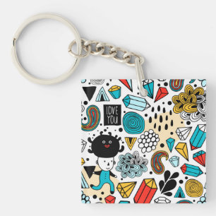 Porte-clés Crazy head