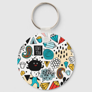 Porte-clés Crazy head