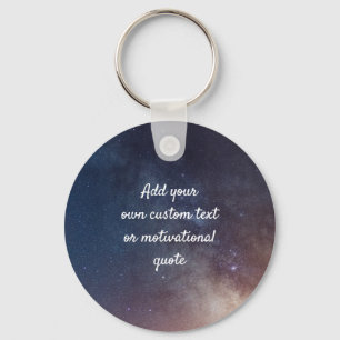 Porte-clés Create Your Own Custom Quote Key Ring  - Night Sky