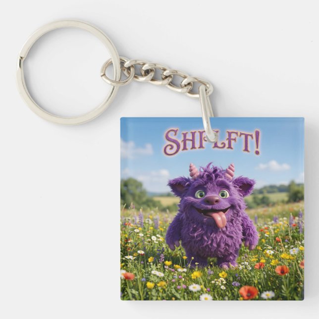 Porte-clés Créature Furry Fantastique d'Attitude (Devant)