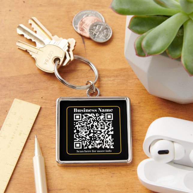 Porte-clés Créer un code QR d'entreprise instantanément scann (Bureau)