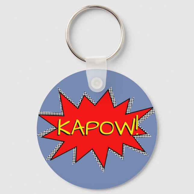 Porte-clés Créez vos propres super-héros Onomatopoeias ! KAPO (Recto)
