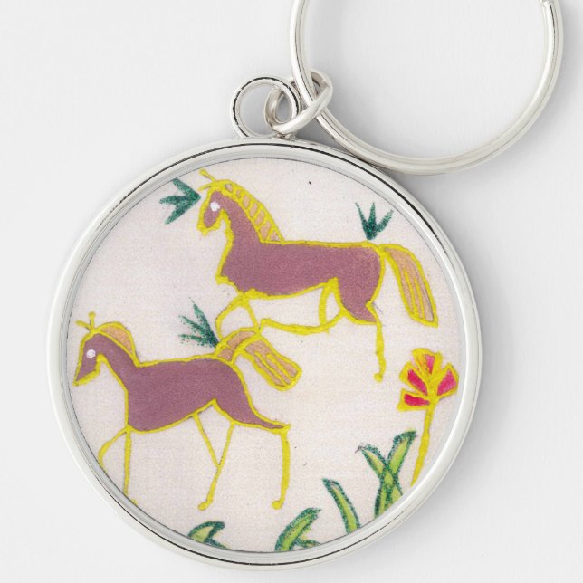 Porte-clés Créez Votre Propre Licorne Flore Puissance Joli Es (Devant)