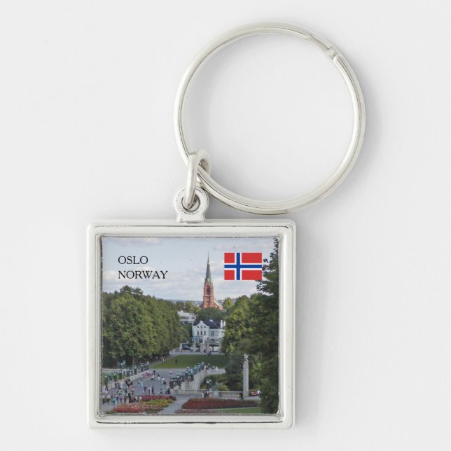 Porte-clés Créez votre propre photo de voyage Norvège personn (Devant)