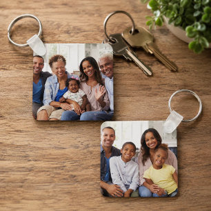 Porte-clés Créez votre propre photo personnalisée Pic deux ph