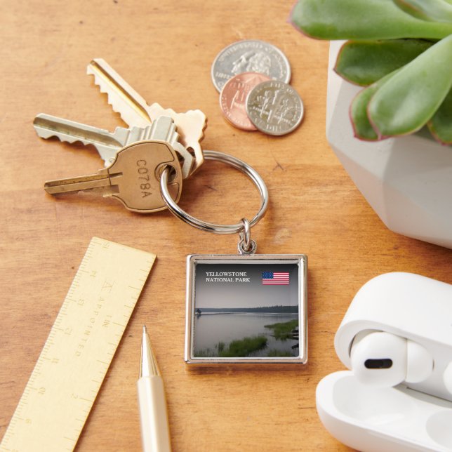 Porte-clés Créez votre propre photo souvenir voyage USA (Bureau)