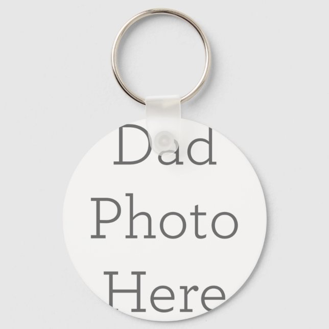Porte-clés Créez votre propre Porte - clé photo papa cadeau (Recto)